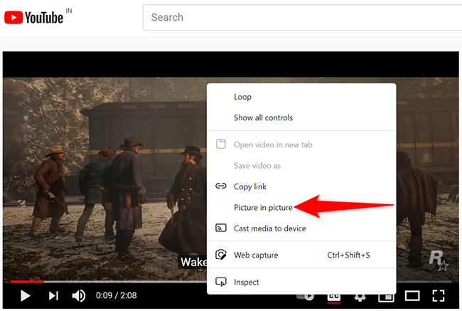 Right-click a video and select "Picture in Picture" in Edge.
