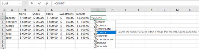 Use Formula AutoComplete