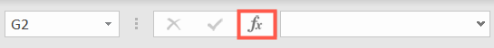 Click Insert Function next to the Formula Bar