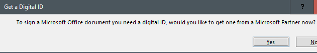 Get a Digital ID message.