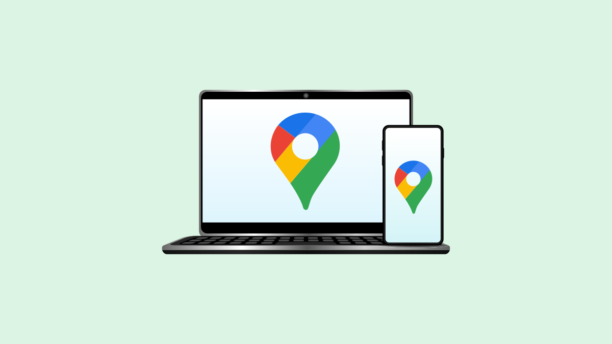 Google Maps on desktop and phone.