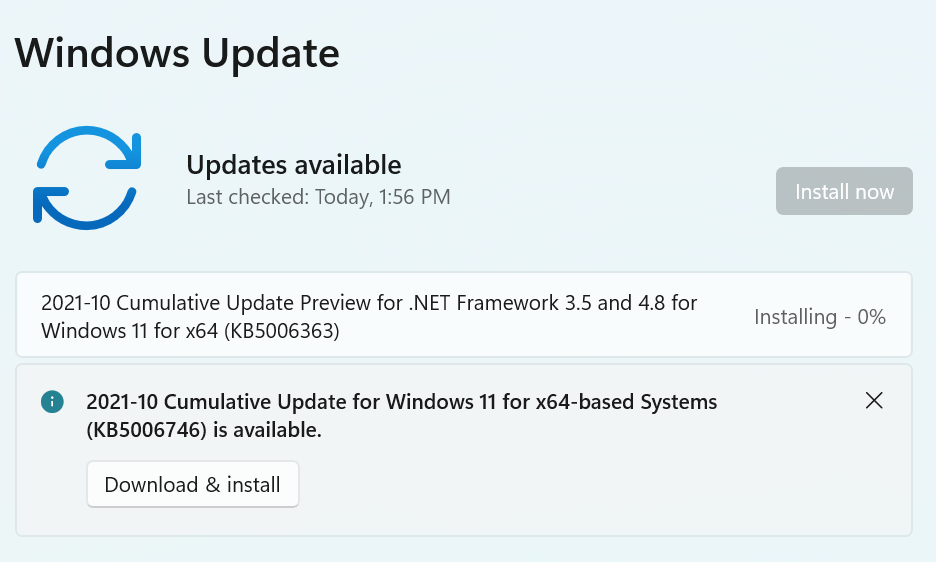 Windows Update KB5006746