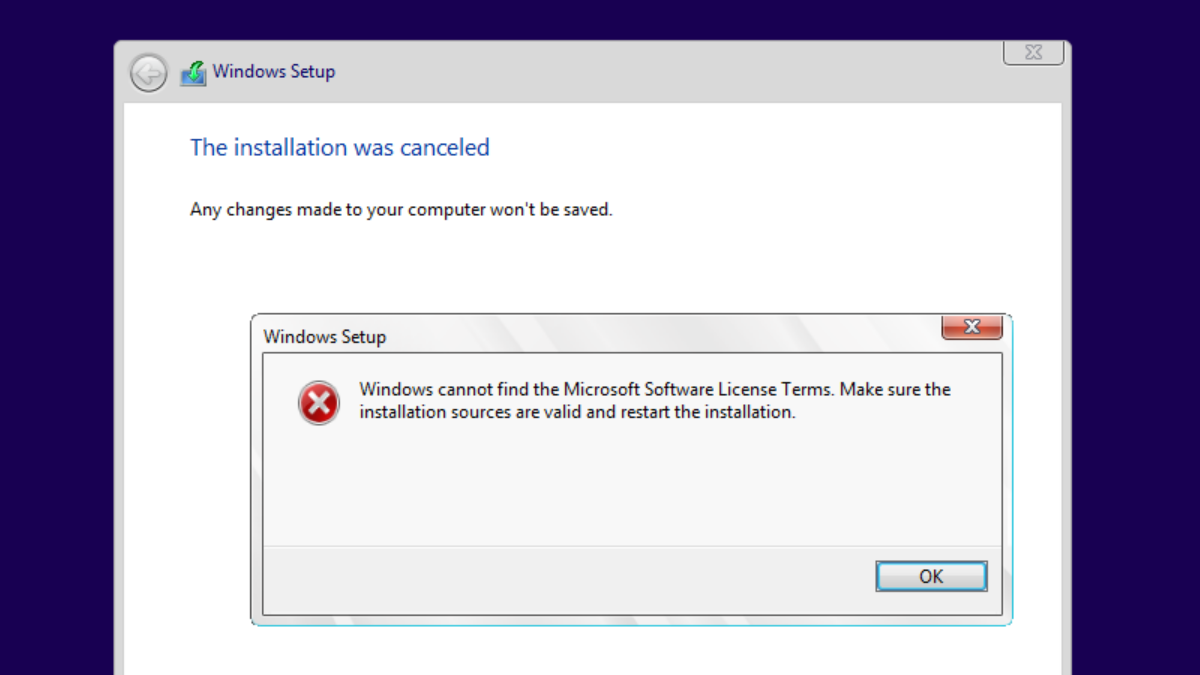 Windows licensing error when installing Windows 10 in hyper-v