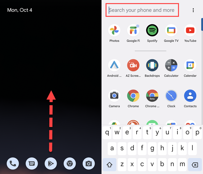 Pixel Launcher system wide search