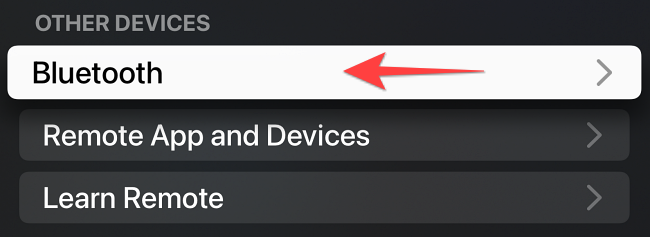 Select "Bluetooth" under "Other Devices."