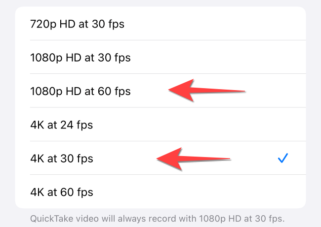 Choose the ProRes video resolution.