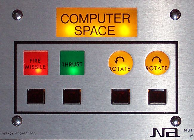 The Computer Space control panel.