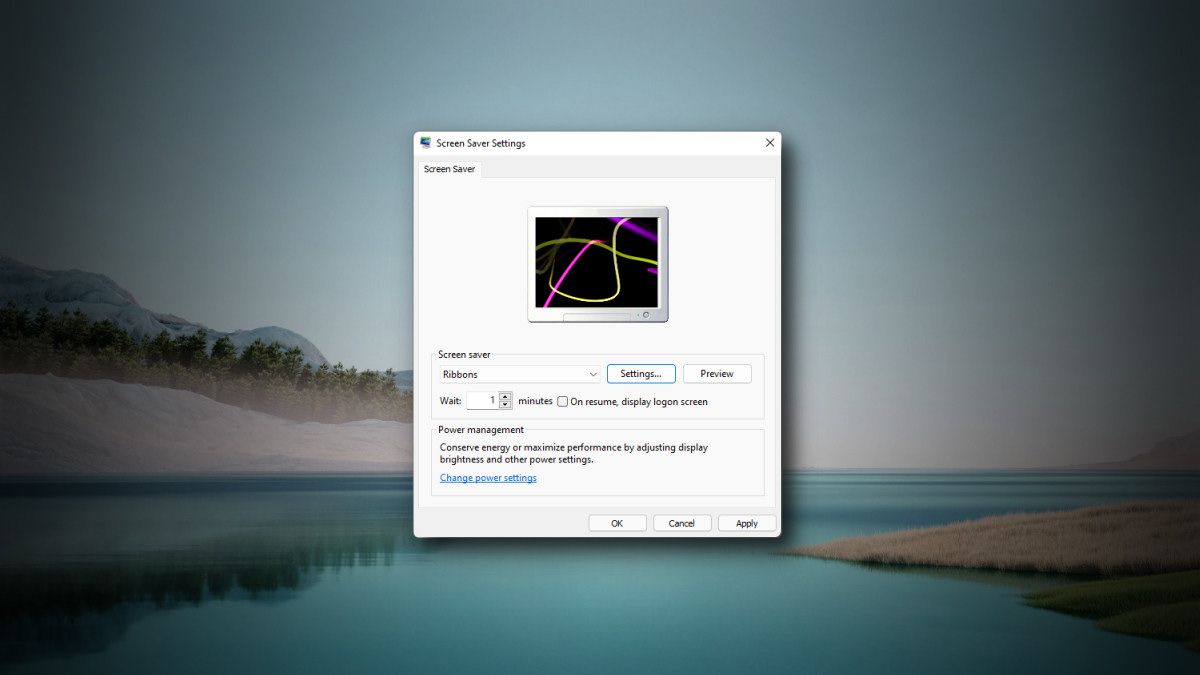Windows 11 Screensaver Window