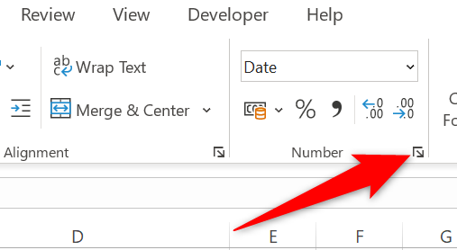 Select &quot;Number Format&quot; in the &quot;Home&quot; tab.