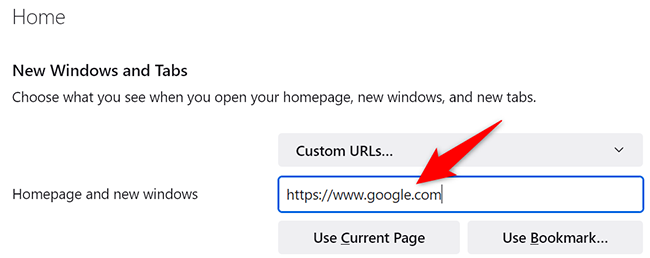 Make Google the homepage in Firefox.