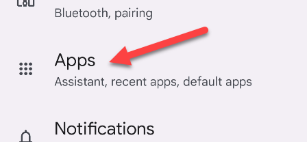 Go to "Apps."