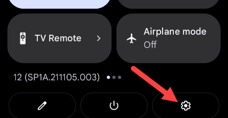 Tap the gear icon.