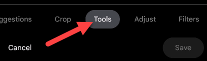 Select "Tools."