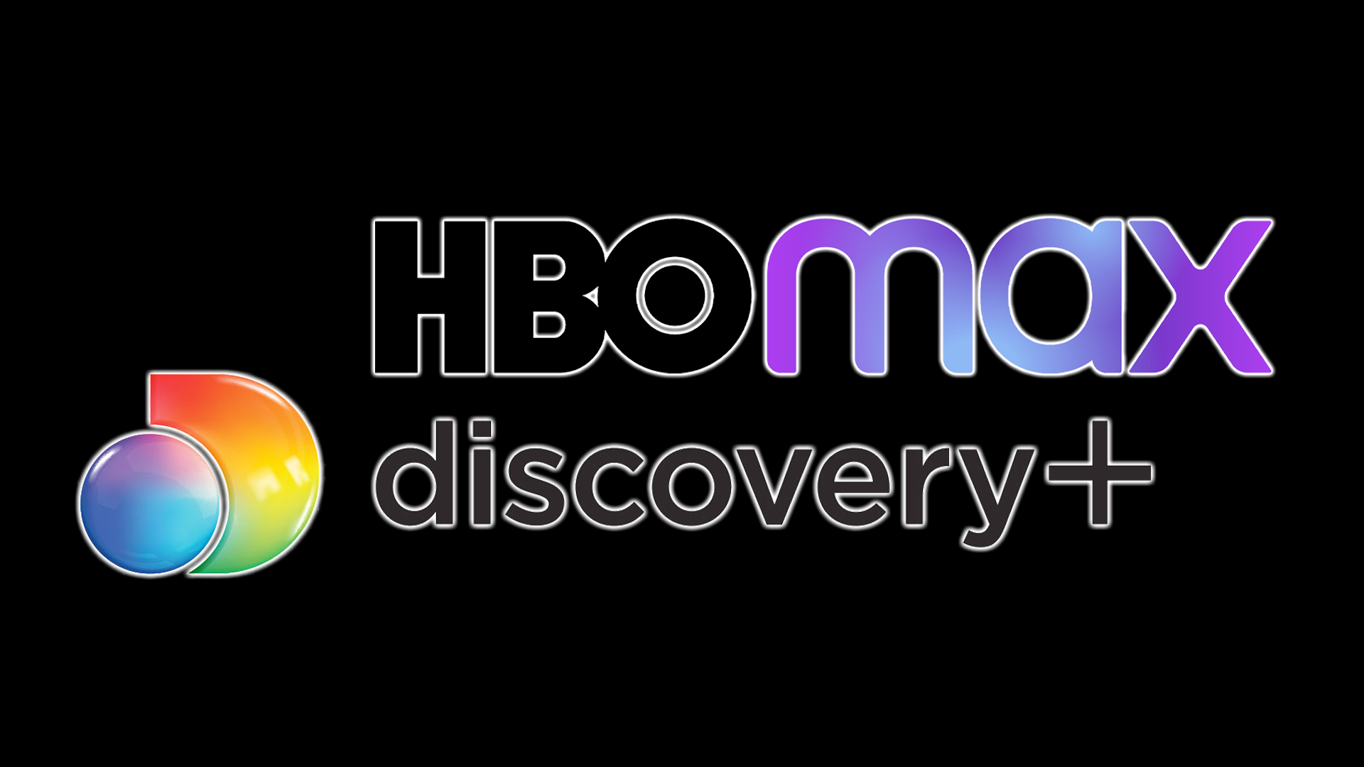 The HBO Max and Discovery+ logos.