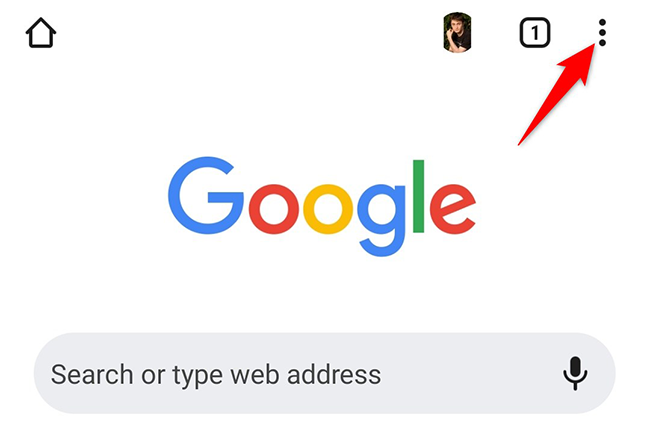 Click the three dots in Chrome's top-right corner.