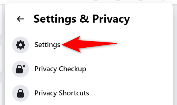 Choose "Settings" from the