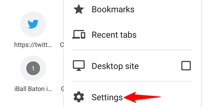 Select "Settings" in Chrome menu.