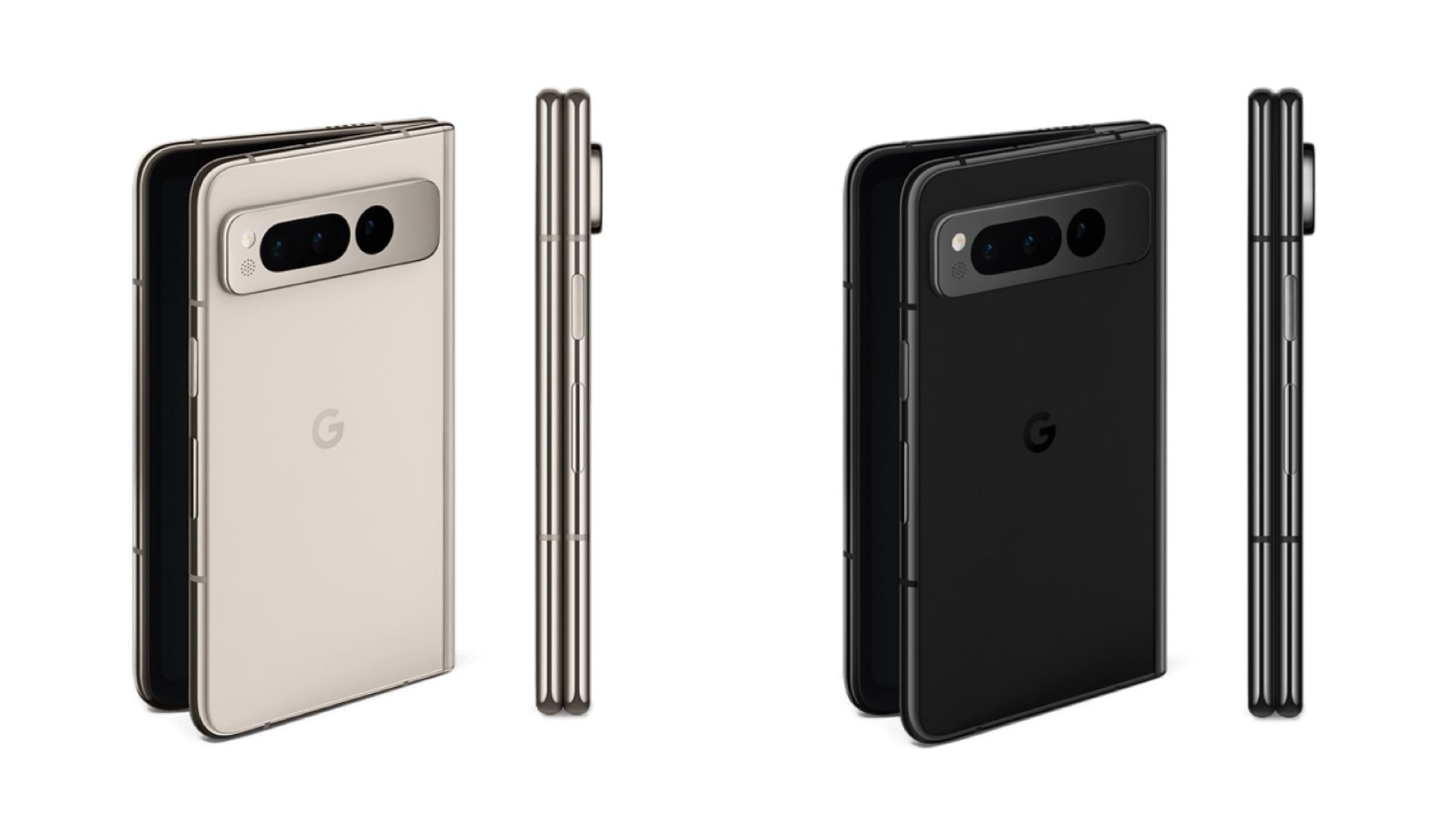 Google Pixel Fold in both colors.