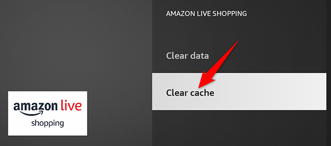 Select "Clear Cache" on the app page.