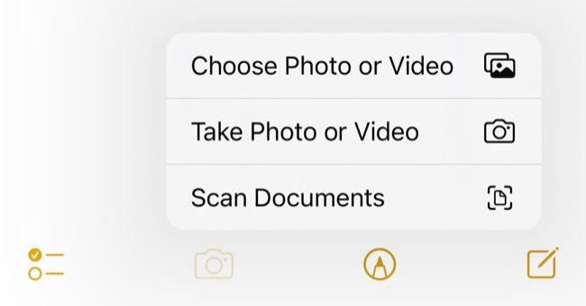 Scan documents with Apple Notes for iOS