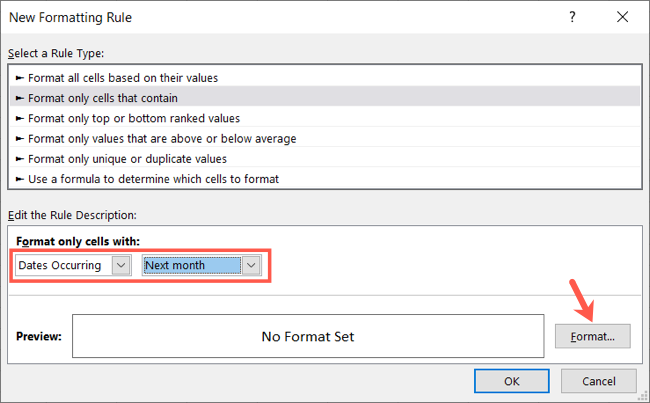 How to Use Conditional Formatting Based on Date in Microsoft Excel