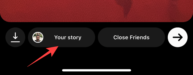 Select "Your Story" at the bottom-left.