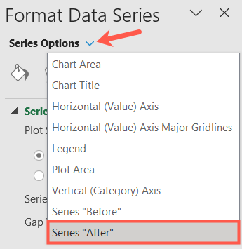 Confirm or select the series