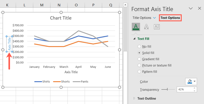 How to Add Axis Titles in a Microsoft Excel Chart