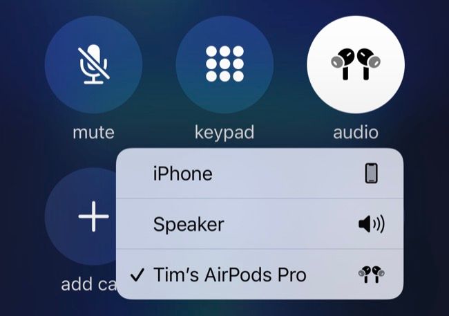 Use AirPods while on a phone call