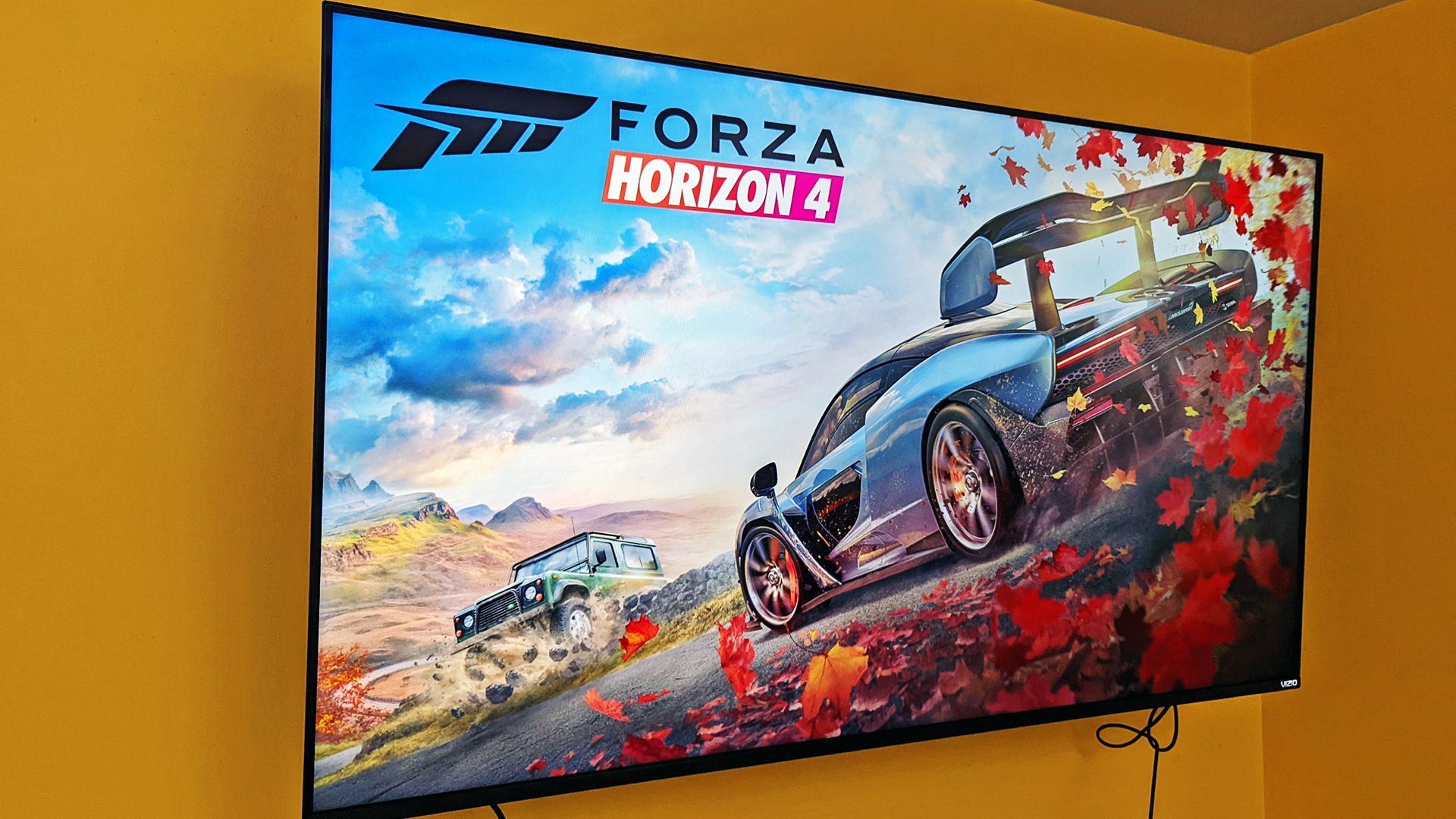 Vizio TV with Forza Horizon 4 on.