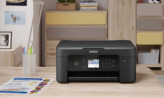 Epson Expression printer on work table
