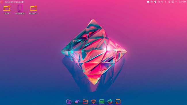A Garuda Linux desktop.