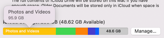 iCloud Storage usage
