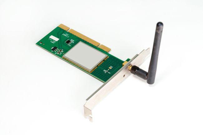 PCI network card with a large antenna