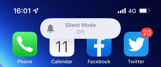 iPhone silent mode notification