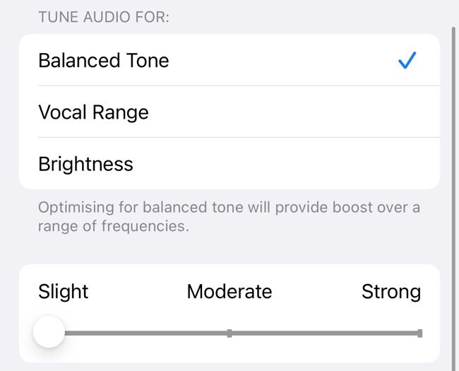 Tune iPhone call audio via Accessibility settings