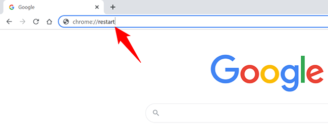 Restart Chrome on desktop with a command.