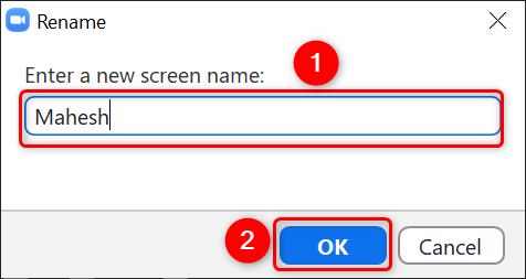 Type a new name in the "Rename" box and click "OK."