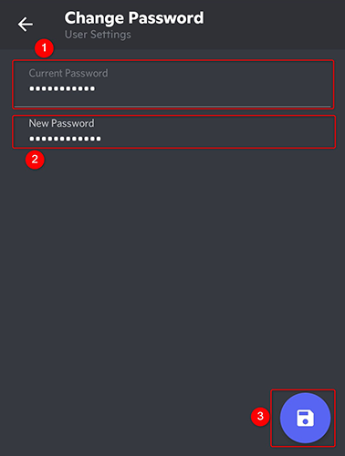 Change the Discord password on mobile.