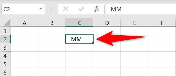Text indented in Excel.