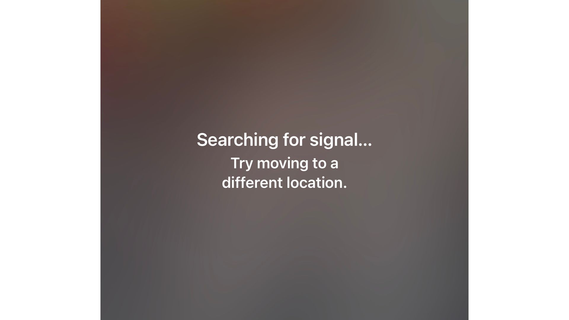 The Find My app on an iPhone searching for an AirTag signal.