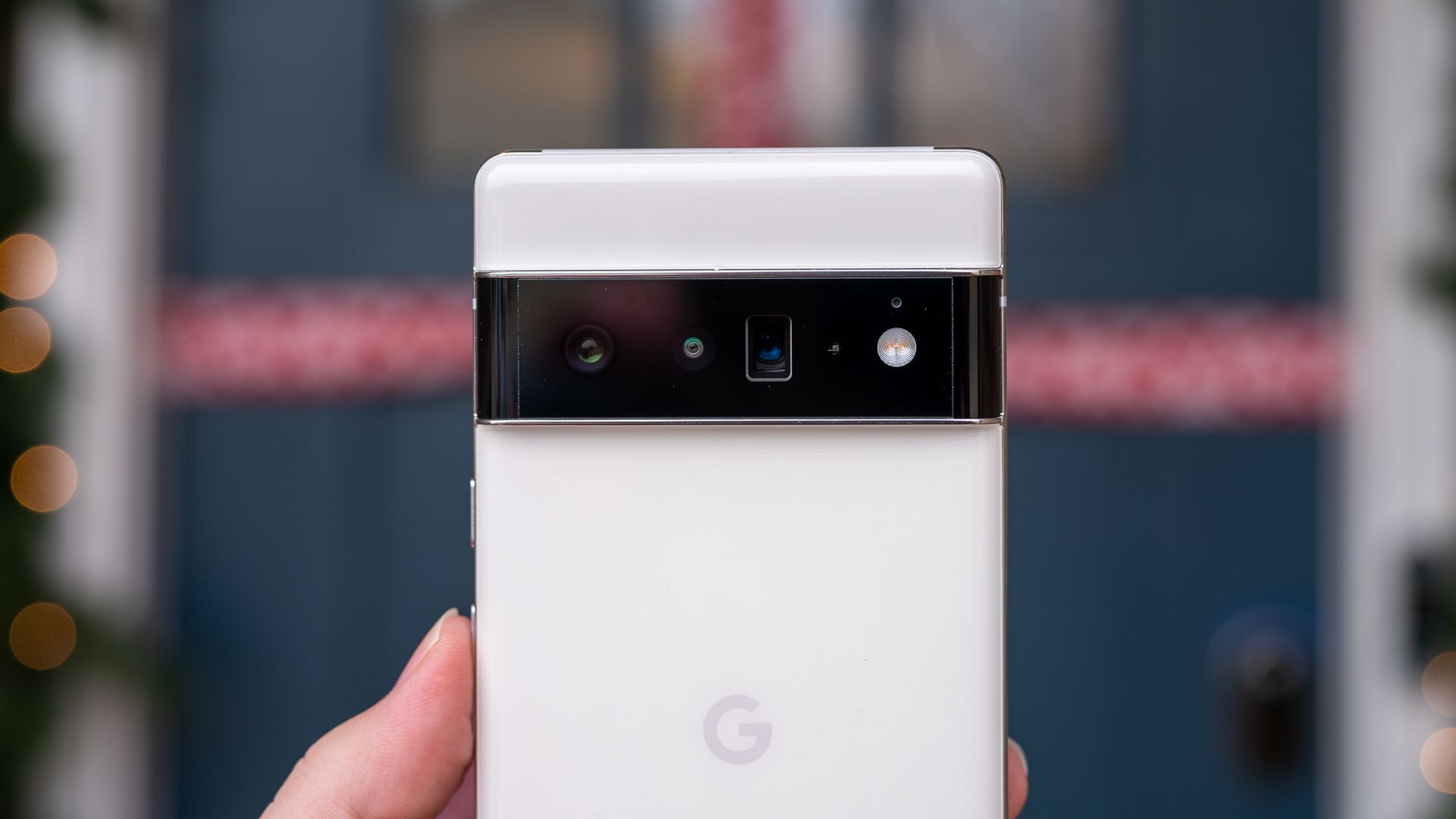 Close-up of the Google Pixel 6 Pro camera bump