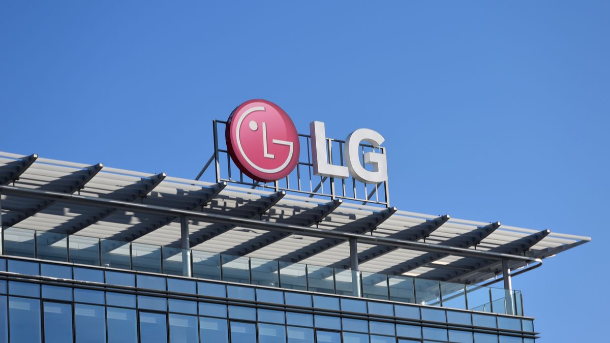 LG Logo on building