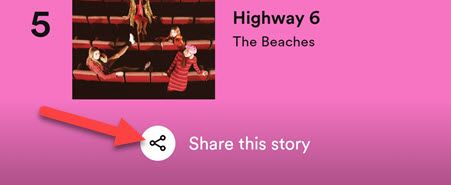 Tap &ldquo;Share this Story.&quot;