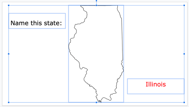 Set up the flashcard slide