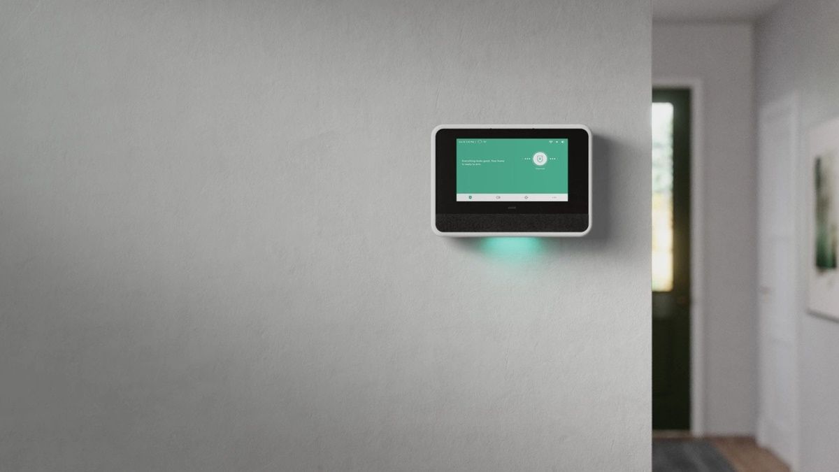 Vivint hub on wall