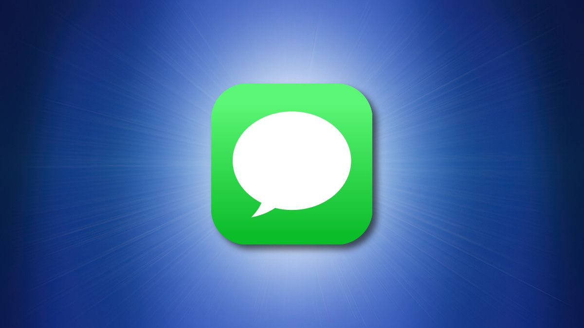 Apple Messages icon on a blue background