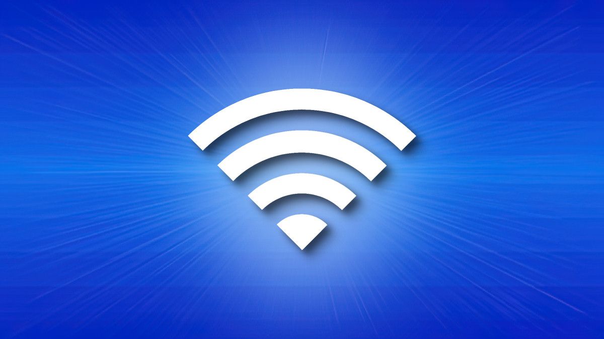 Apple Wi-Fi Icon on a blue background