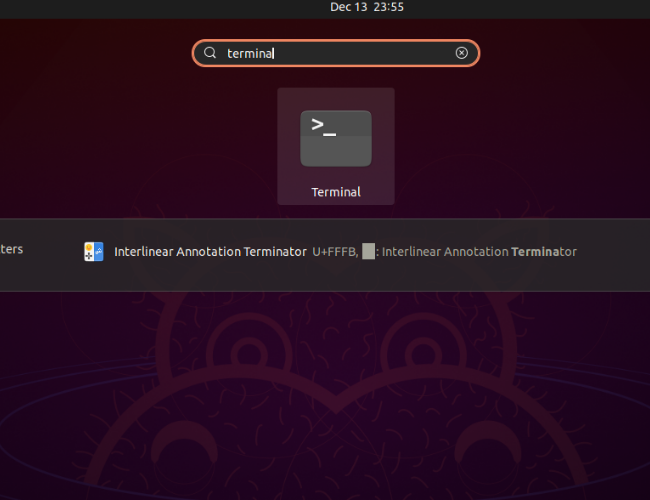 open the terminal to install gdebi
