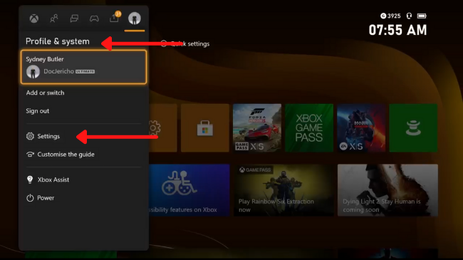 Xbox Co-pilot Step 2 Open Guide